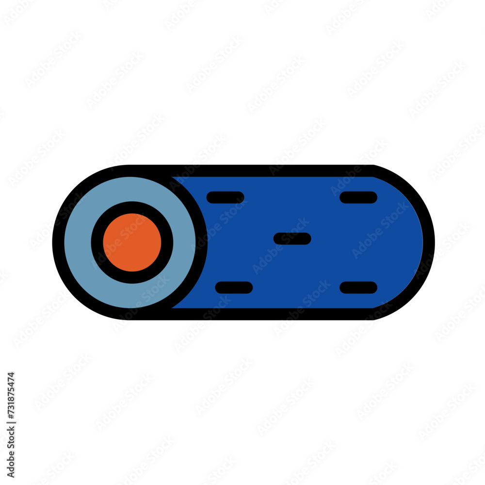 Fototapeta premium House Village Wood Filled Outline Icon