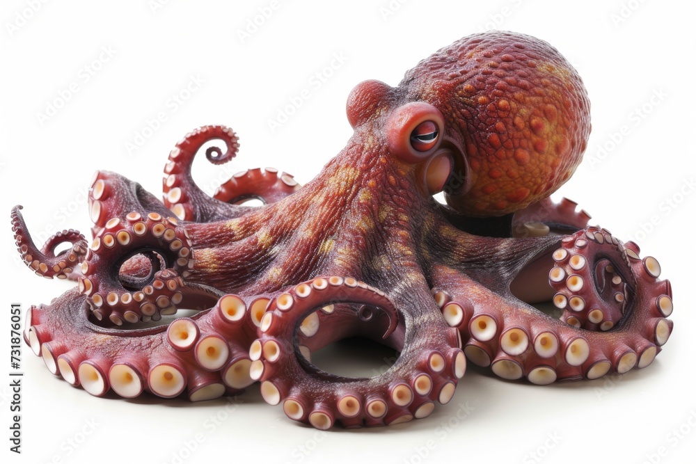 Obraz premium octopus isolated on white background