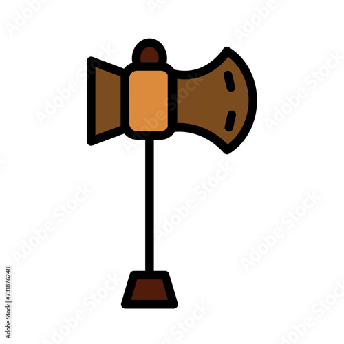 Photography Axe Hand War Filled Outline Icon