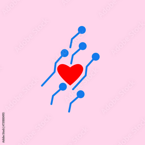 Artificial fertilization circuits and sperm with artificial intelligence