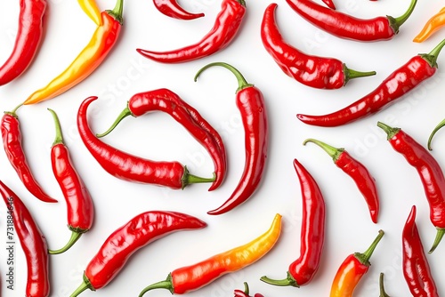 illustration of a group of small chili peppers