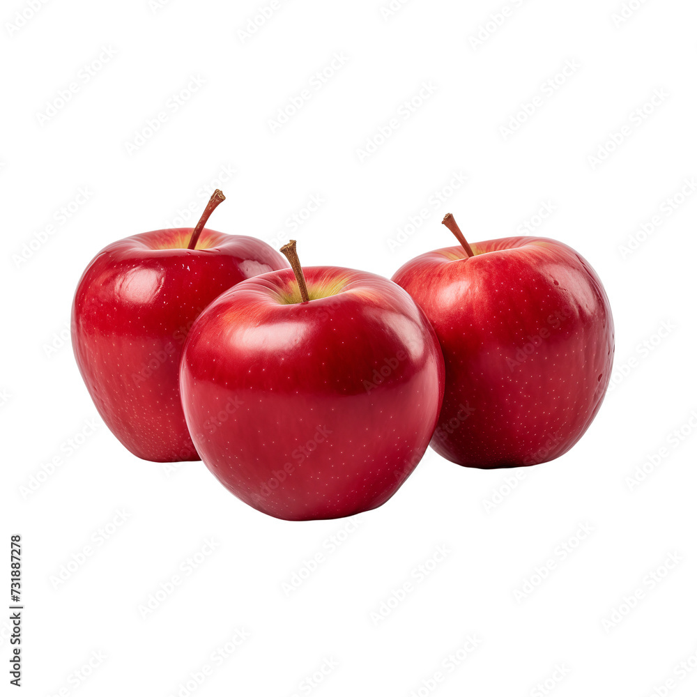 Apples isolated on a transparent background. Apples isolated on a transparent background.