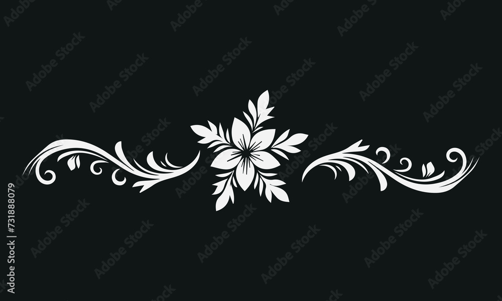 floral ornament vector