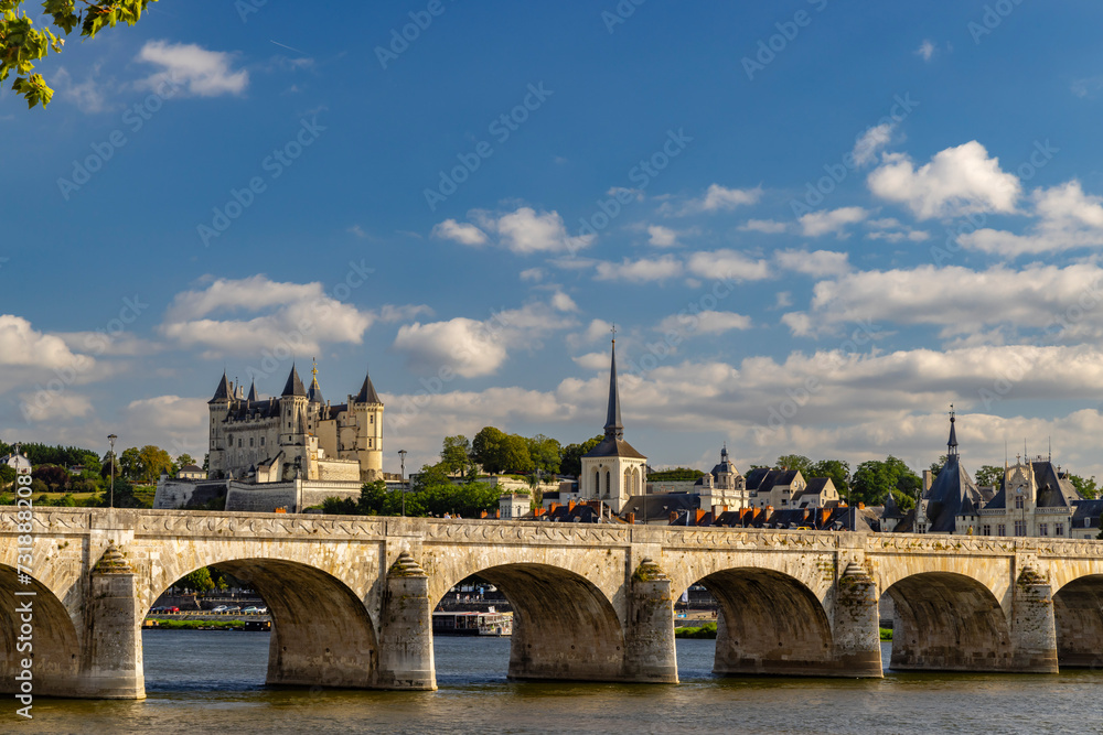 Fototapeta premium Chateau de Saumur (Saumur Castle), Pays de la Loire, France