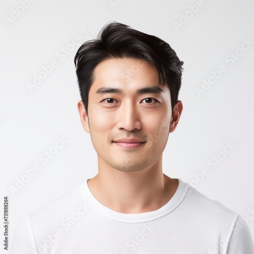 Portrait of a smiling young Asian man suitable for marketing and advertising