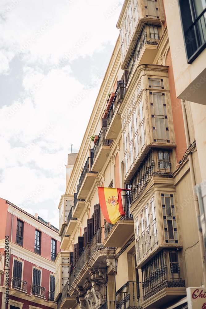 Stadtansicht von Malaga, Andalusien, Spanien