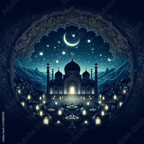 Ramadhan Mubarak Background Image