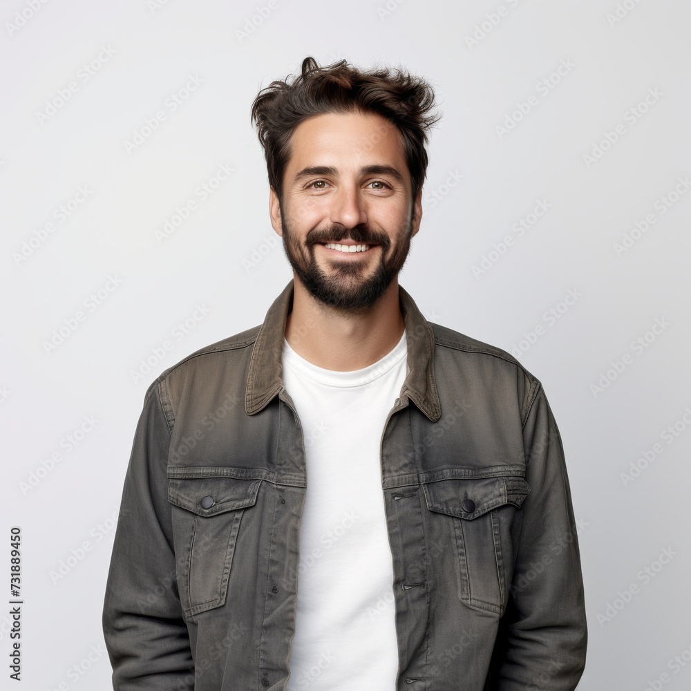 Obraz premium Portrait of a Smiling Young Man for Lifestyle and Fashion Industry