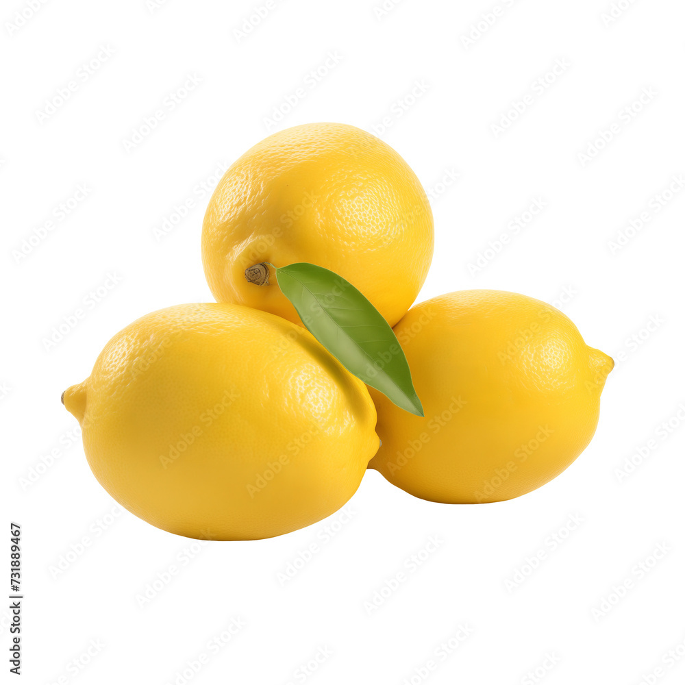 Lemons isolated on a transparent background. Lemons isolated on a transparent background.