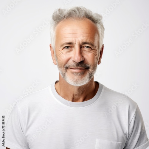 Portrait of a Smiling Senior Man Suitable for Healthcare or Lifestyle Industry