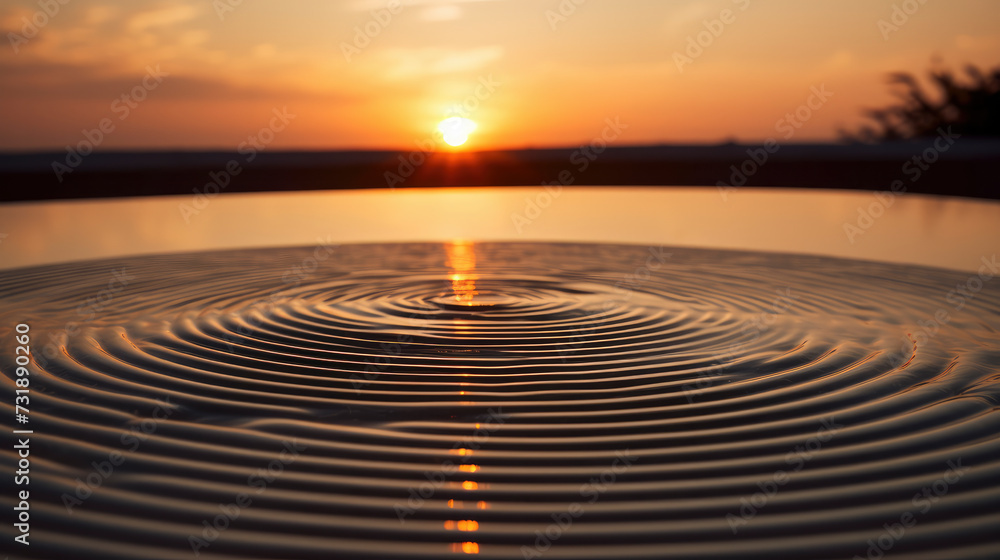Mindfulness concept: Infinity pool, radiating calm waves. Perfect for mindfulness concepts and tranquil design projects. Mindfulness concept: Infinity pool, radiating calm waves. Perfect for mindfulness concepts and tranquil design projects.