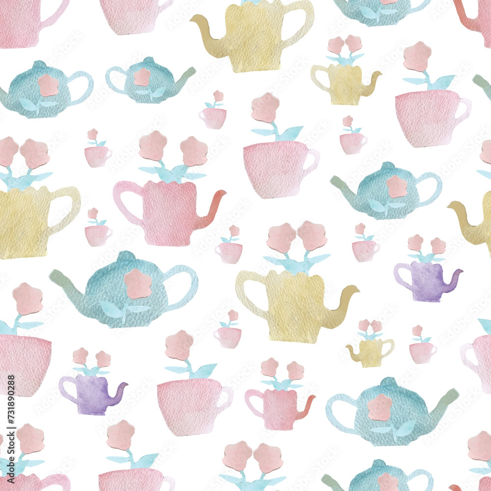 Motifs vectoriels sans couture d'éléments de jardin peints à l'aquarelle, parfaits pour le papier d'emballage, les cartes cadeaux, le papier peint, la papeterie, les boîtes et sacs cadeaux, le tissu, Motifs vectoriels sans couture d'éléments de jardin peints à l'aquarelle, parfaits pour le papier d'emballage, les cartes cadeaux, le papier peint, la papeterie, les boîtes et sacs cadeaux, le tissu,