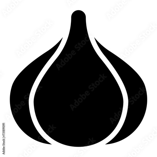 garlic glyph icon