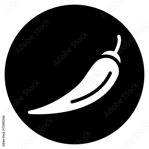 chilli glyph icon