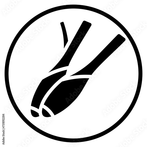 lemongrass glyph icon
