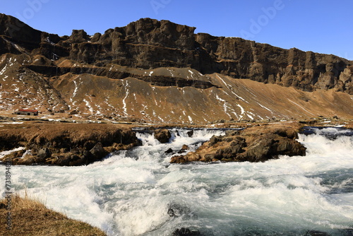 Wallpaper Mural View on a waterfall in the Suðurland region of Iceland Torontodigital.ca