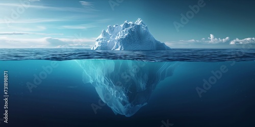 Iceberg graphic representing levels of UX design.