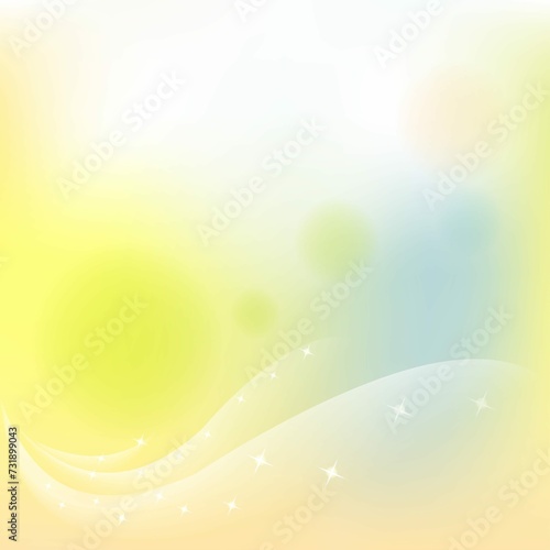 Abstract Yellow Blurred Background