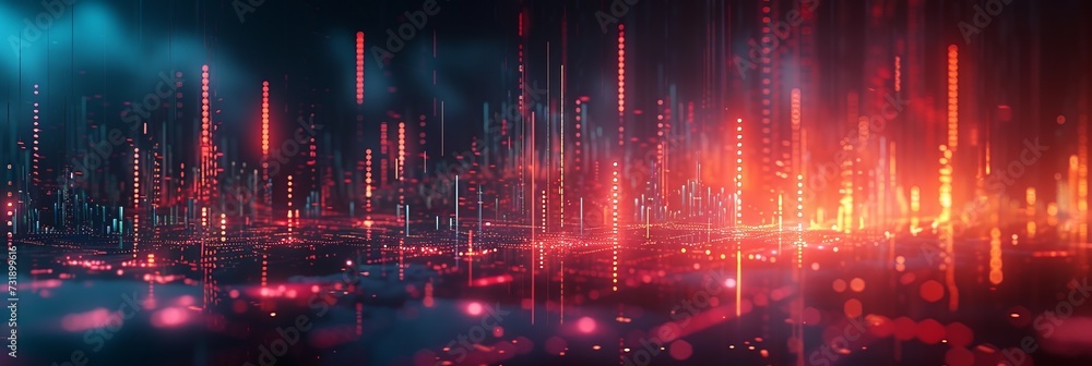 Chart with light and background, a dark digital background of abstract and blue finance concept, business stock chart image, a lot of business, bar charts and graphs Chart with light and background, a dark digital background of abstract and blue finance concept, business stock chart image, a lot of business, bar charts and graphs