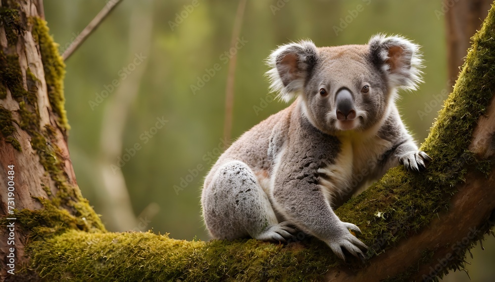 Naklejka premium koala in tree
