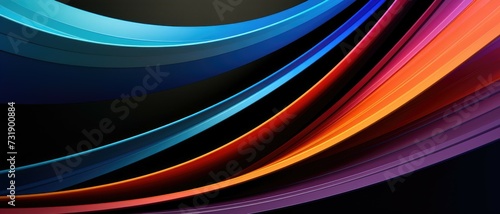 A detailed look at a cellular device featuring vibrant lines in different colors.