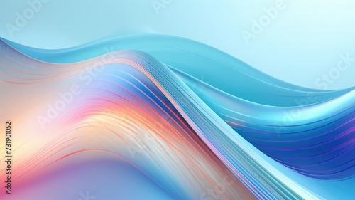 A vibrant image featuring wavy lines in shades of blue and pink, creating a captivating background.
