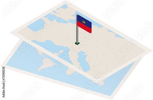 Liechtenstein map and flag