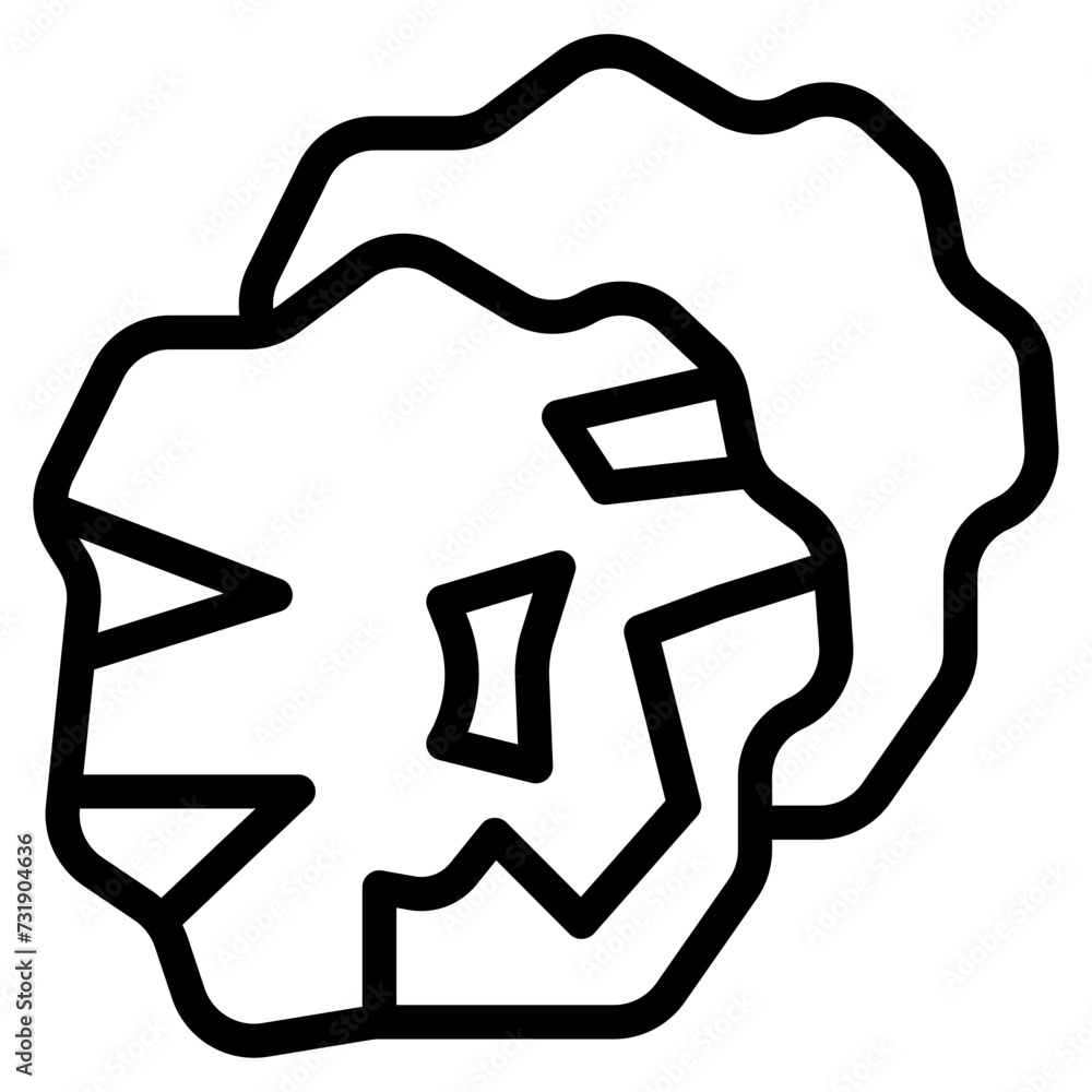 rock line icon rock line icon