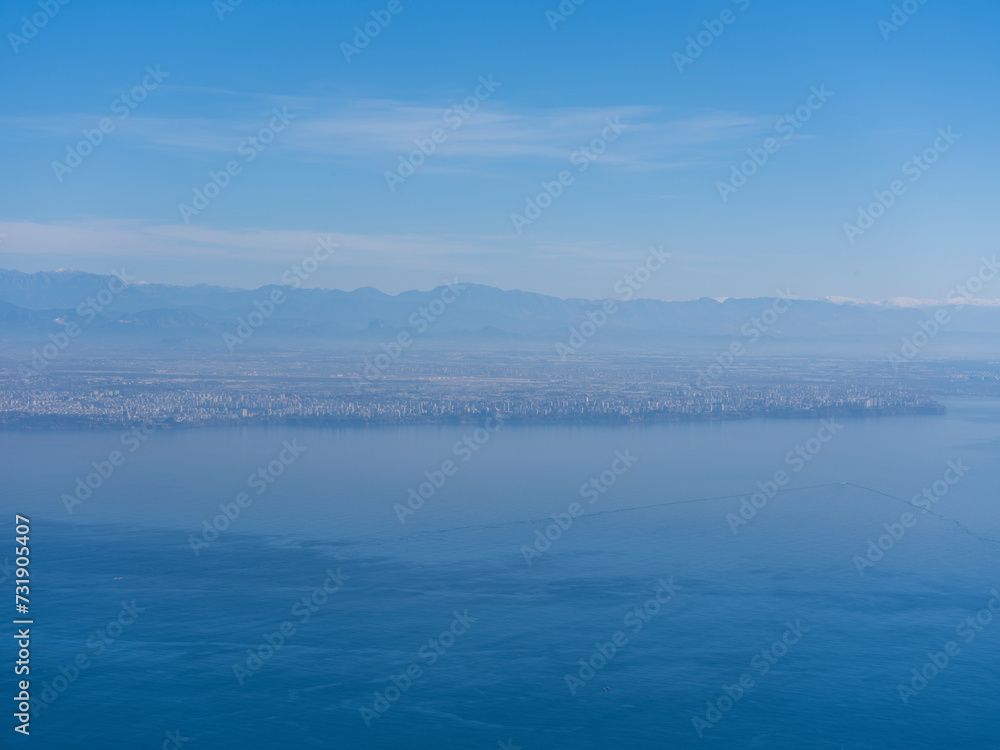 Fototapeta premium Antalya city view and Mediterranean sea