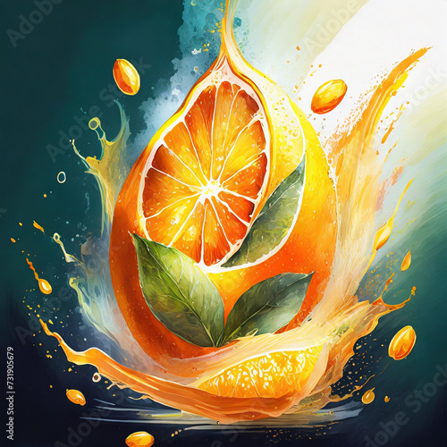 orange fruit background
