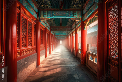 Forbidden City in Beijing ,China. Forbidden City is a palace complex and famous destination in central Beijing, China