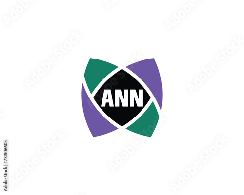 ANN Logo design vector template