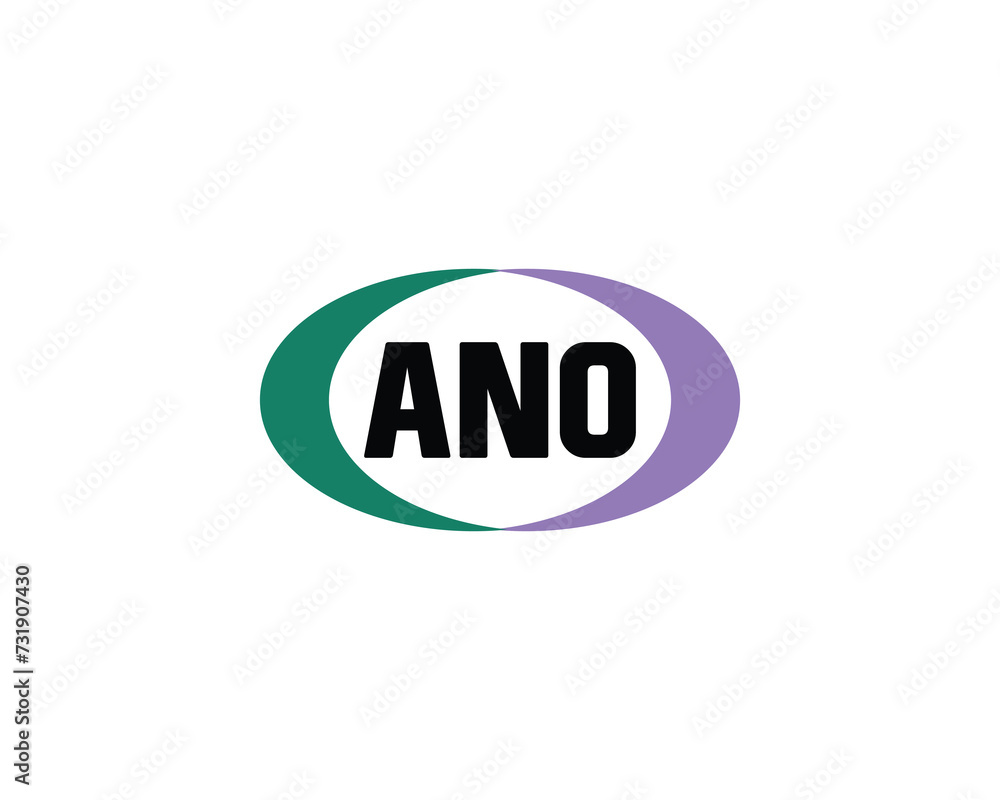 ANO logo design vector template ANO logo design vector template