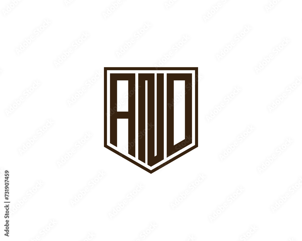 ANO logo design vector template