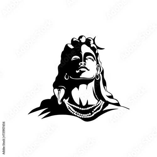 Aadi Yogi Mahadev Vector Design