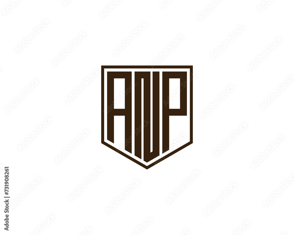 ANP logo design vector template