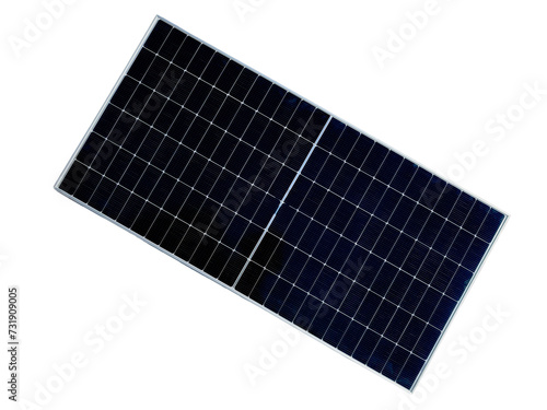 Solar panel on isolated background
