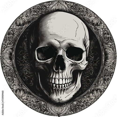 Skull design vector