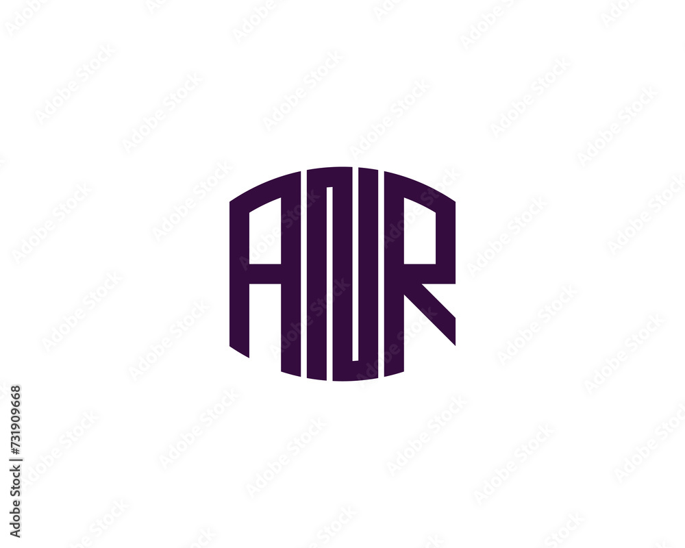 ANR logo design vector template