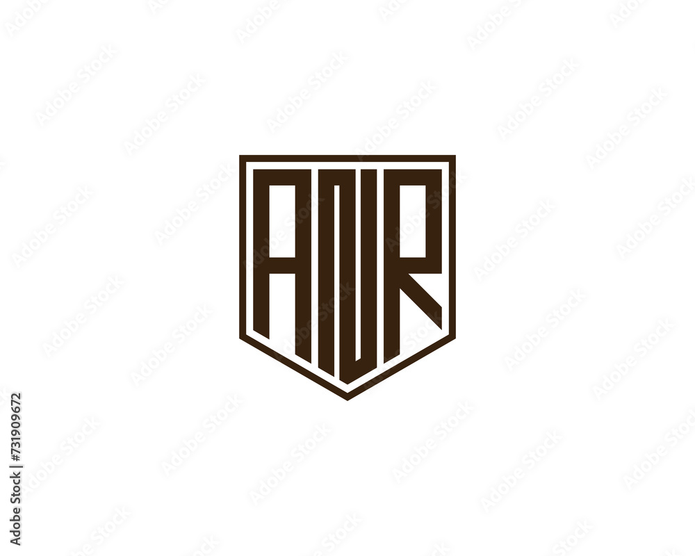 ANR logo design vector template