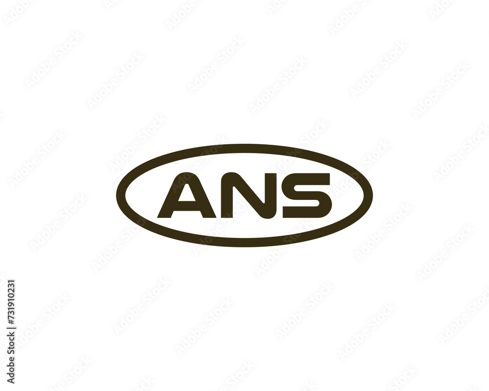 ANS logo design vector template ANS logo design vector template