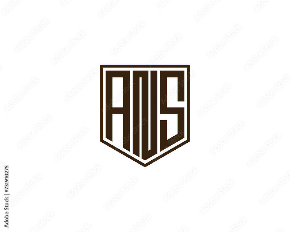 ANS logo design vector template ANS logo design vector template
