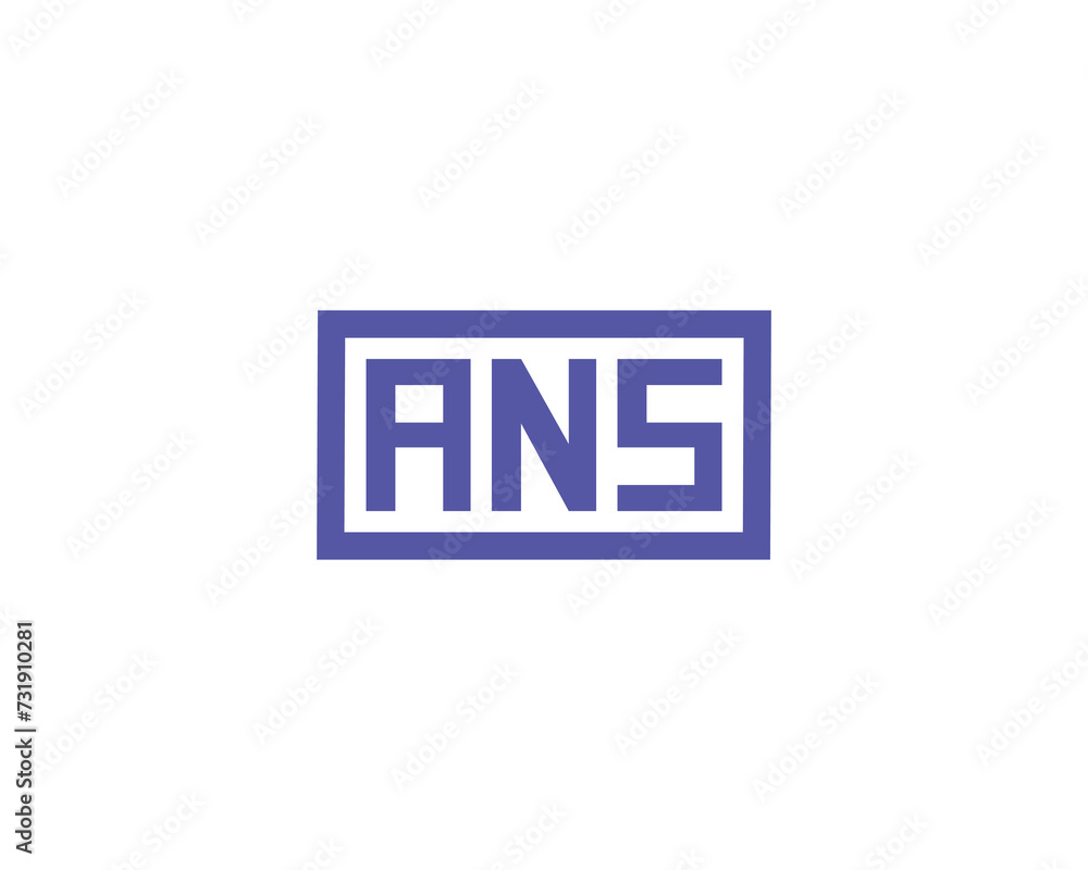 ANS logo design vector template ANS logo design vector template
