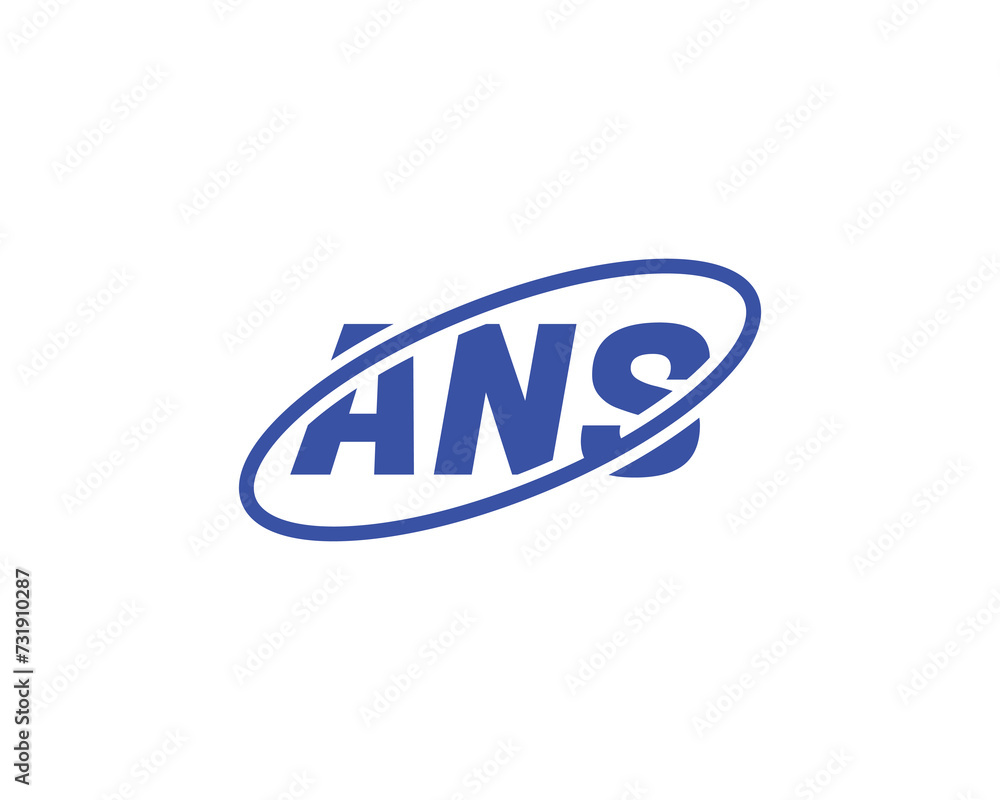 ANS logo design vector template ANS logo design vector template