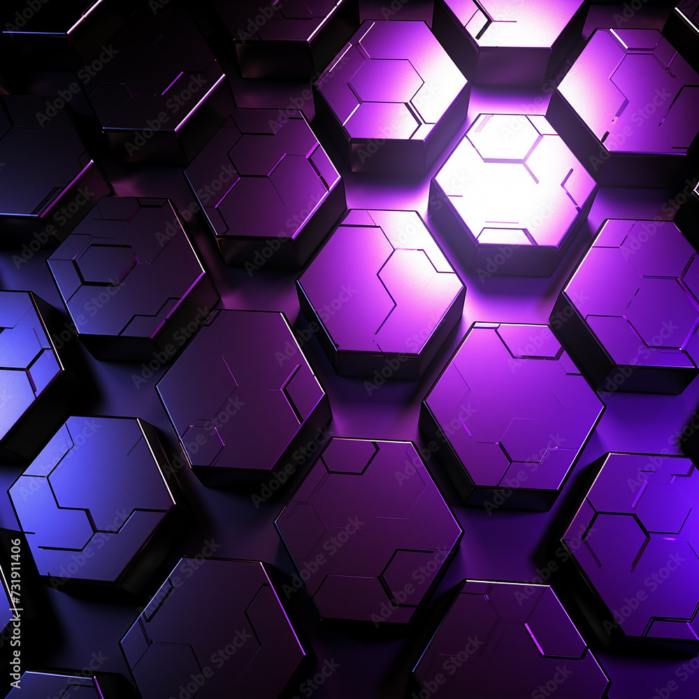 Purple hexagon background Purple hexagon background