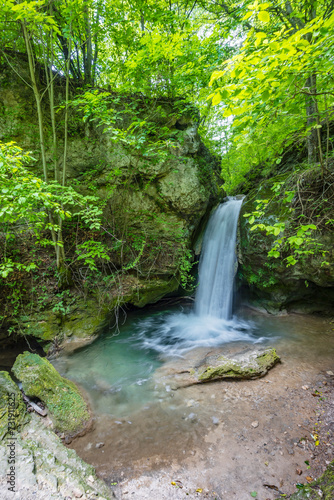 Hajsky waterfall  National Park Slovak Paradise  Slovakia