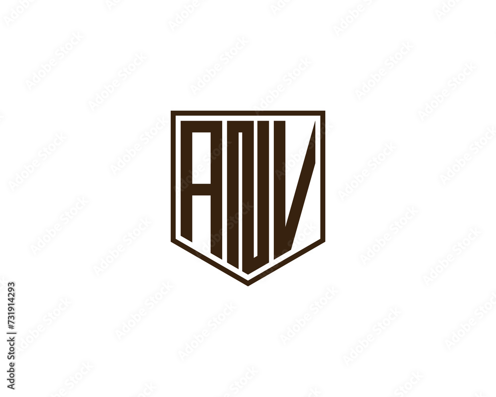 ANV Logo design vector template ANV Logo design vector template