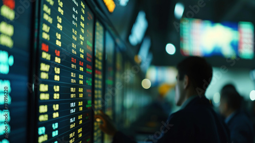 Dive into the core of financial trading with a scene that showcases the dynamic exchange of information on commodities, stocks, and currencies across the globe.
