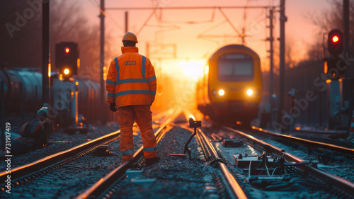 Railway maintenance team working collaboratively, highlighting the essence of teamwork