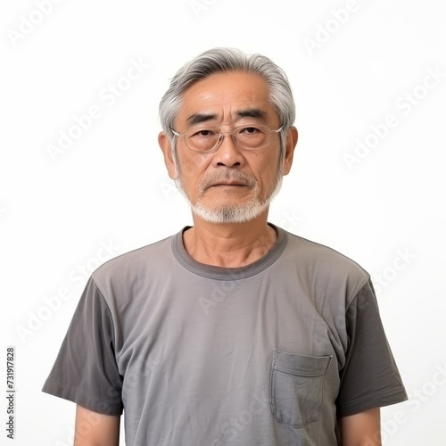 Portrait of a senior Asian man for healthcare or retirement planning use